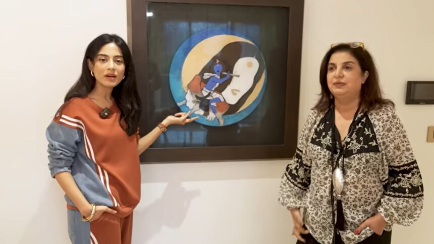 MF Hussain painting in Amrita Rao's House