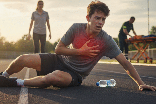 Heart stroke in a young man