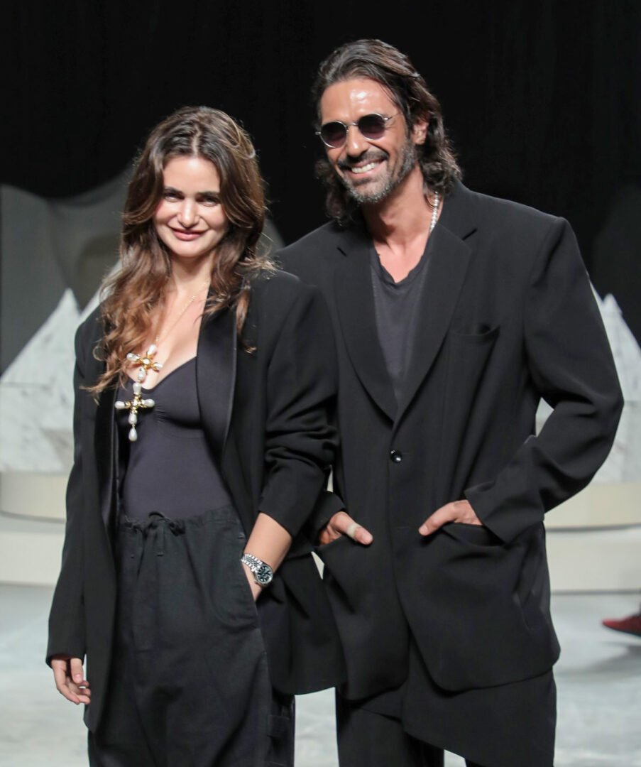 Arjun Rampal and Gabriella Demetriades