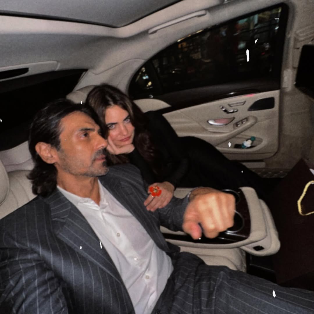 Arjun Rampal and Gabriella Demetriades