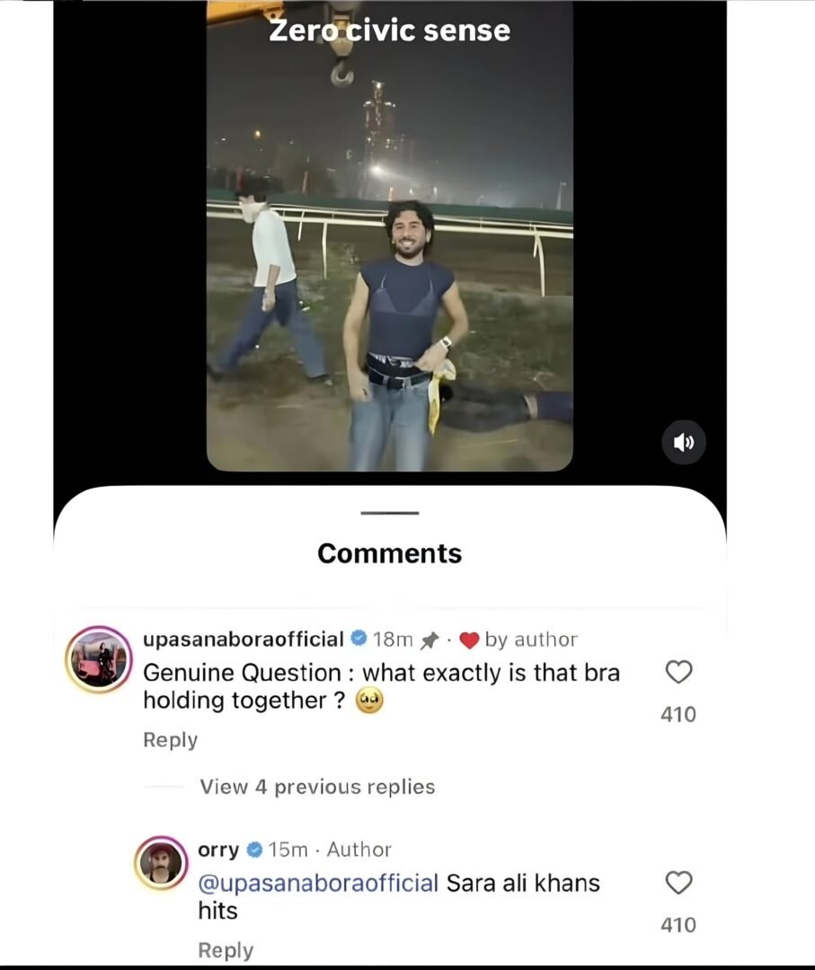 Orry unfollowed Sara and Ibrahim