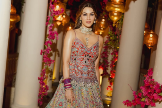 Kriti Sanon Shines in Abhinav Mishra Creation, Nails Balanced Maximalism at Sister’s Wedding