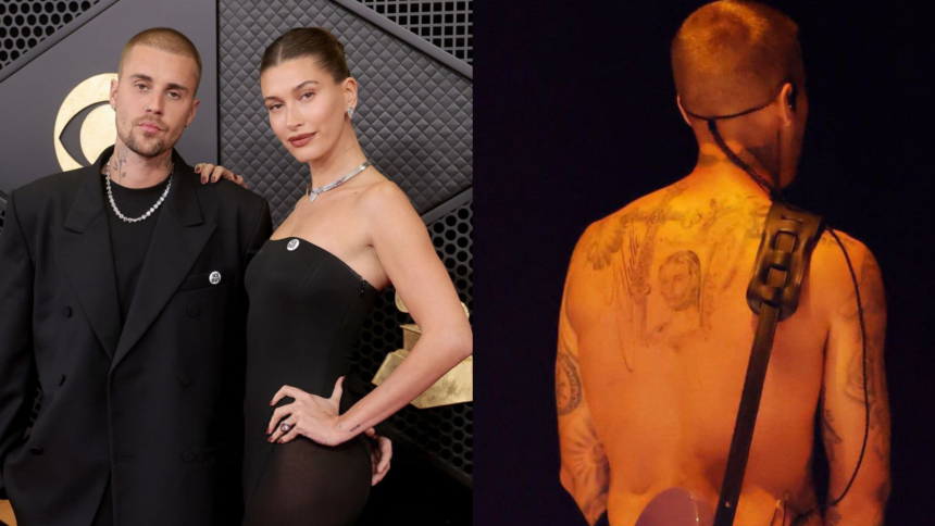Justin Bieber Shows Off His New Tattoo of Hailey Bieber During Grammys 2026 Performance