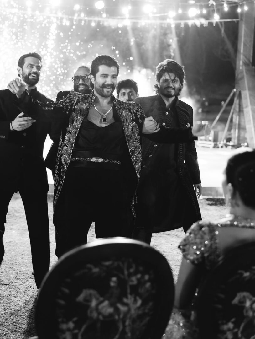 Rashmika Mandanna and Vijay Deverakonda’s Royal Sangeet Photos Are Pure Fairytale Magic