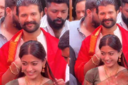 Newlyweds Vijay Deverakonda and Rashmika Mandanna Seek Blessings at Tirumala Temple After Grand Wedding