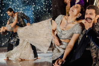 Rashmika Mandanna and Vijay Deverakonda’s Royal Sangeet Photos Are Pure Fairytale Magic