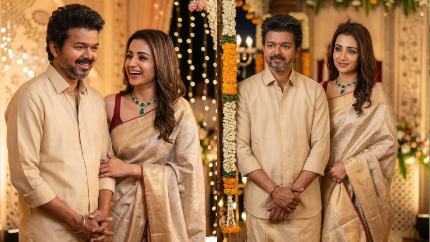 Vijay and Trisha Krishnan Spotted Together at Wedding Reception; Appearance Sparks Buzz Amid Personal Life Reports