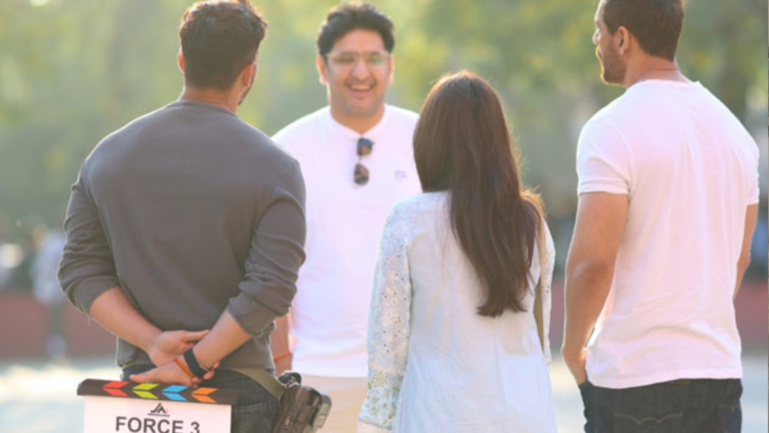 EXCLUSIVE: Leaked Force 3 Set Photo Shows John Abraham With Harshvardhan Rane and Tanya Maniktala